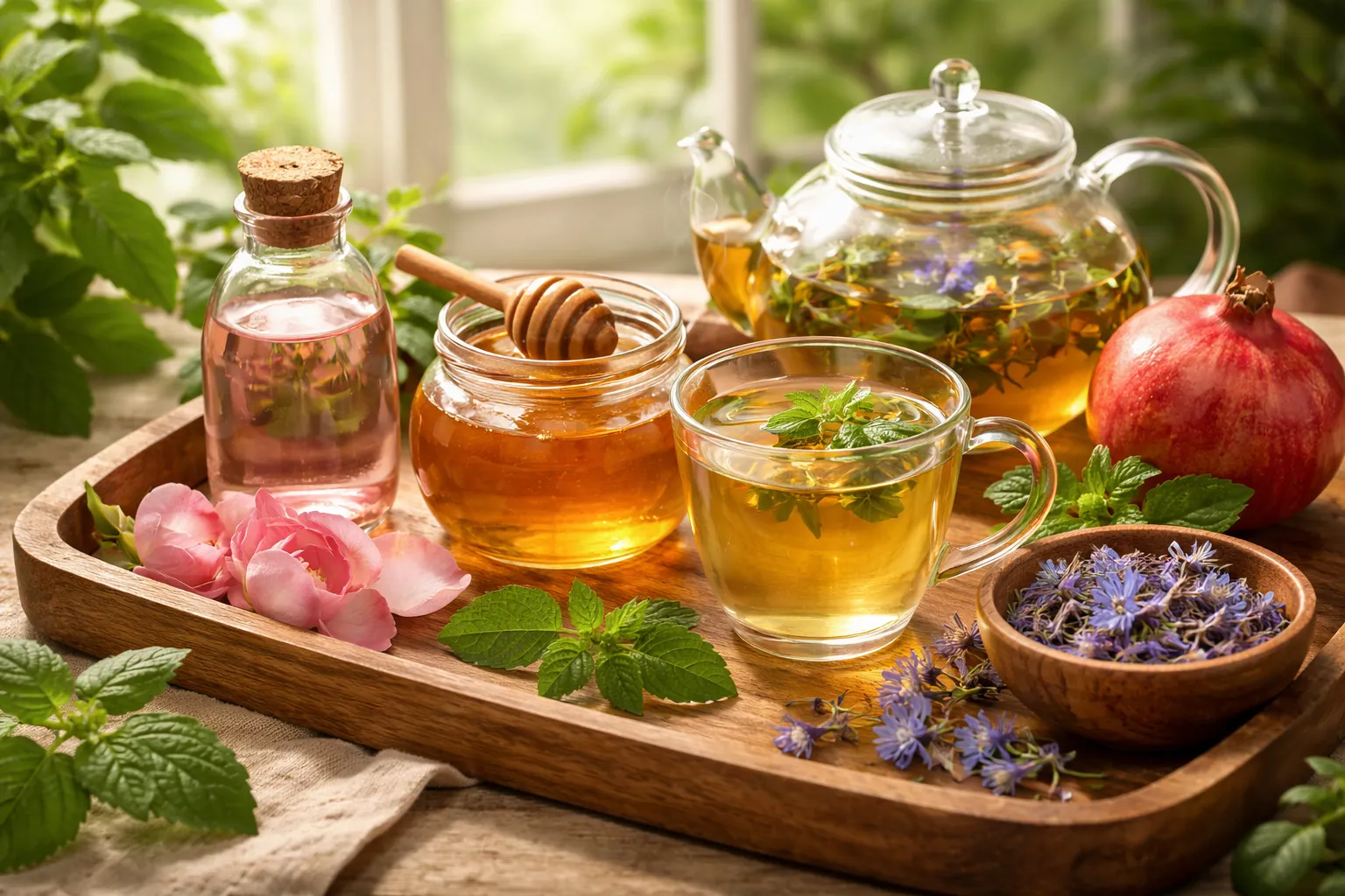 مراقبت سنتی بعد از فصد خون - عسل، آب انار و دمنوش گیاهی